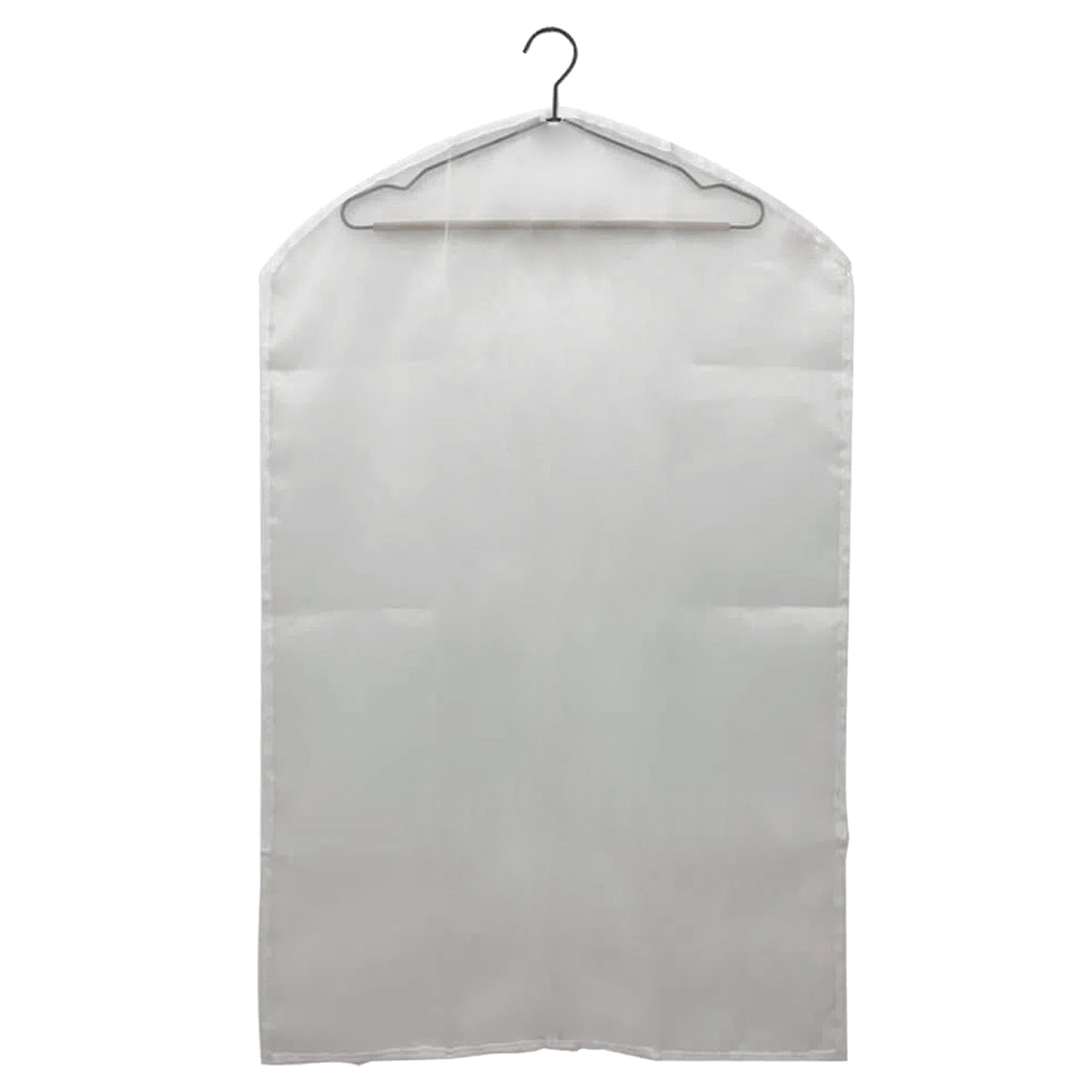 Conjunto 4 Capas Protetoras para Ternos Casacos 60x95cm em Plástico e TNT Branco