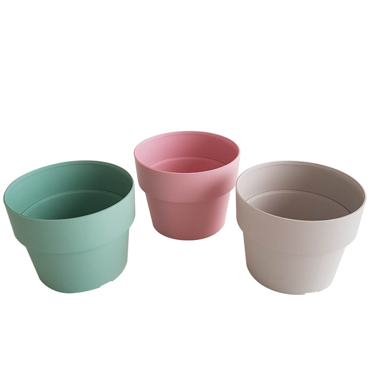 Conjunto 3 Vasos De Flores Para Sala Vaso De Flor Pequeno Rosa Bege Verde